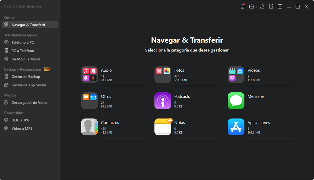 eliminar todos los contactos del iPhone/iPad - Paso 1